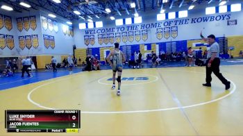 120 lbs Champ. Round 1 - Luke Snyder, Blue Steel vs Jacob Fuentes, AAWA