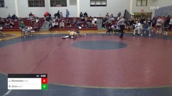 126 lbs Consi Of 8 #1 - Jake Slovensky, Marist School vs Robert Crim, The Westminster School