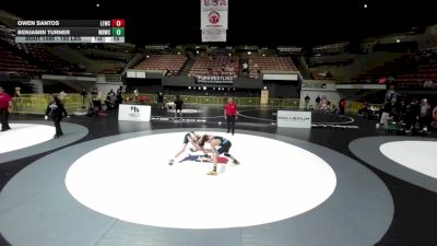 100 lbs Cons. Semis - Owen Santos, Livermore Elite Wrestling Club vs Benjamin Turner, Mad Dawg Wrestling Club