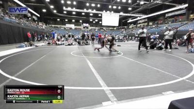 120 lbs Round 5 (6 Team) - Kaicen Akpan, Kansas Warriors 1 vs Easton Rouse, Prodigy NDT