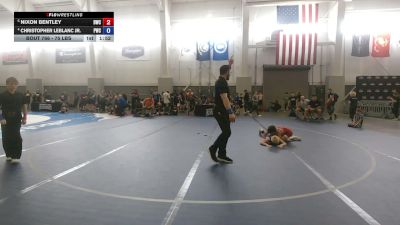 75 lbs Quarters - Nixon Bentley, Driller Wrestling Club vs Christopher LeBlanc Jr., Powell Wrestling Club