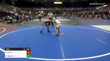 74 lbs Quarterfinal - Waylon Hoyt, Nwwc vs Michael Baxter, Punisher Wrestling Company