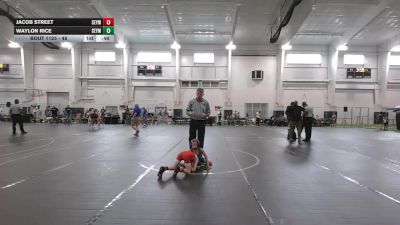 48 lbs Cons. Semi - Jacob Street, Capital City Wrestling Club vs Waylon Rice, Cowrock Wrestling Club