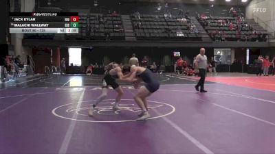 125 lbs Cons. Round 2 - Jack Eylar, Eastern Oregon University (OR) vs Malachi Wallway, Evergreen State College