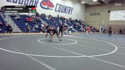 125 lbs Cons. Semi - Diesel DelRosario, Southern Oregon vs Chase Manski, Umpqua Community College