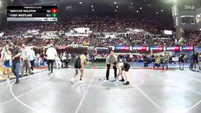 AA - 110 lbs Quarterfinal - Braylon Walston, Billings West vs Cody Westlake, Belgrade