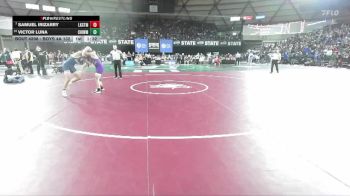 Boys 4A 132 lbs Champ. Round 2 - Samuel Irizarry, Lake Stevens vs Victor Luna, Chiawana