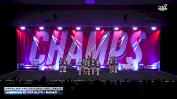 American Cheer Elite - Radar [2025 L4.2 Senior Coed - D2 Day 2] 2025 CHAMPS Grand Nationals