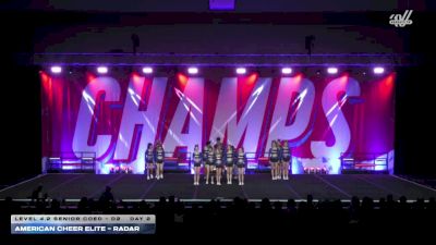 American Cheer Elite - Radar [2025 L4.2 Senior Coed - D2 Day 2] 2025 CHAMPS Grand Nationals