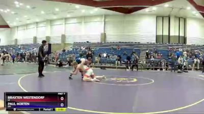 152 lbs Cons. Round 3 - Braxten Westendorf, IA vs Paul Horten, OH