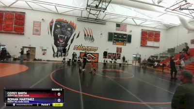 49 lbs Round 5 - Cotey Smith, North Big Horn Rams vs Roman Martinez, North Big Horn Rams