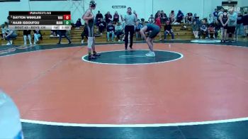 132 JV Round 2 - Liam Hansen, Wathena-Riverside vs Owen Foster, Hayden