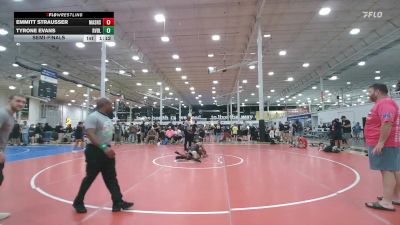 140 lbs Semifinal - Emmitt Strausser, Mat Assassins - MS vs Tyrone Evans, Revival Pink - MS