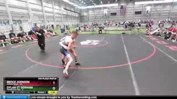 100 lbs Placement Matches (8 Team) - Brock Johnson, Kansas Blue vs Dylan St Germain, Minnesota Red