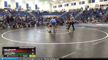 195 lbs Quarterfinals (8 Team) - Caden Snell, West Laurens vs William Rapp, Columbus