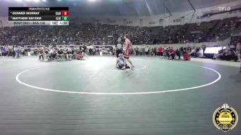 B5A-138 lbs 3rd Place Match - Matthew Snyder, El Reno vs Gunner Murray, Claremore