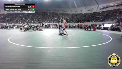 B5A-138 lbs 3rd Place Match - Matthew Snyder, El Reno vs Gunner Murray, Claremore