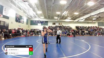 126 lbs Consi Of 8 #2 - Anthony Borbone, Pinkerton Academy vs Henry Osmer, Winnisquam