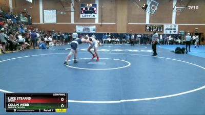 215 lbs Semifinal - Luke Stearns, Logan vs Collin Webb, Corner Canyon