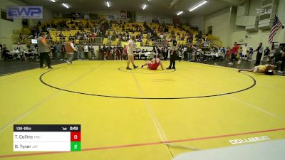 106-B lbs Quarterfinal - Trae Collins, Tahlequah Wrestling Club vs Brody Tyner, Jay