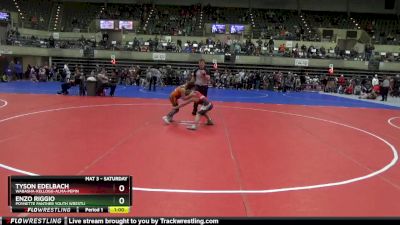 90 lbs Quarterfinal - Tyson Edelbach, Wabasha-Kellogg-Alma-Pepin vs Enzo Riggio, Poynette Panther Youth Wrestli