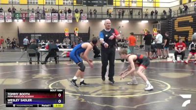 113 lbs Quarterfinal - Tommy Booth, Moen Wrestling Academy vs Wesley Sadler, Iowa