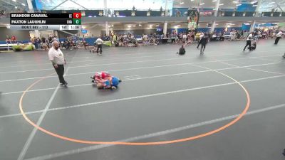 113 lbs Cons. Round 4 - Paxton Laughlin, Unattached vs Brandon Canaval, Eagle Empire