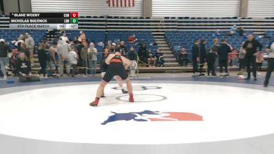 140 lbs 5th Place Match - Nicholas Bultinck, Legacy Dragons Wrestling vs Blake Wozny, Cory Clark Wrestling