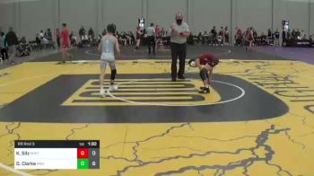 80 lbs Rr Rnd 3 - Kyden Silz, Whitted Trained vs Dj Clarke, Roundtree