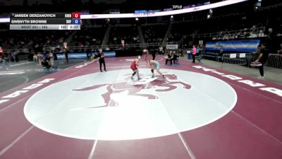 165 lbs Cons. Round 2 - Gwenyth Browne, Roy C. Ketcham vs Jansen Derzanovich, Chenango Forks