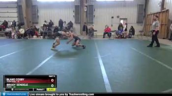130 lbs Round 3 (4 Team) - Brody Sendele, POWA vs Blake Cosby, Team Ohio