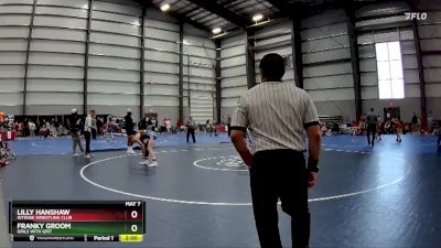 127 lbs Quarterfinal - Franky Groom, Girls With Grit vs Lilly Hanshaw, Intense Wrestling Club