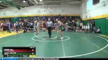 150 lbs Cons. Round 4 - Aiden Helmke, TINORA vs Creed Hill, Highland (Medina)