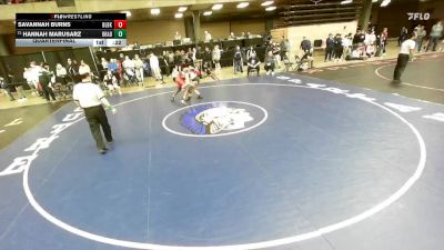 145 lbs Quarterfinal - Hannah Marusarz, Unattached vs Savannah Burns, Bolingbrook