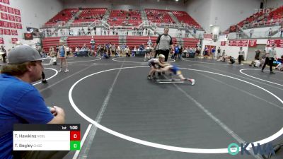 52 lbs Final - Tatum Hawkins, Noble Takedown Club vs Tyde Begley, Choctaw Ironman Youth Wrestling