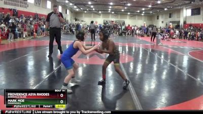 Round 1 - Mark Moe, Minnewaska vs Providence Asya Rhodes, Burnsville Blaze