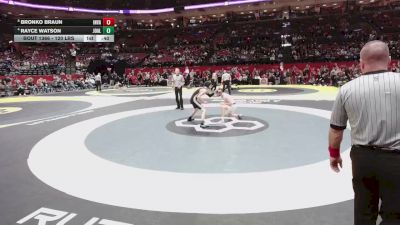 120 lbs Cons. Semis - Rayce Watson, Jonathan Alder vs Bronko Braun, Indian Valley