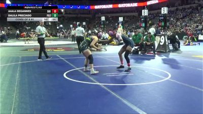 130 lbs Consi Of 8 #1 - Jaala Degannes, San Marcos (SD) vs Dalila Preciado, Poly/Long Beach (SS)