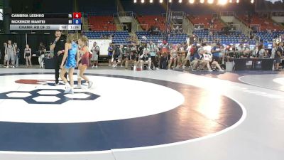 95 lbs Champ. Rd Of 32 - Cambria Leshko, Pennsylvania vs McKenzie Mantei, Michigan