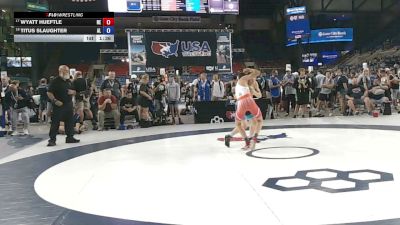 113 lbs Champ. Rd Of 32 - Wyatt Hueftle, Nebraska vs Titus Slaughter, Alabama