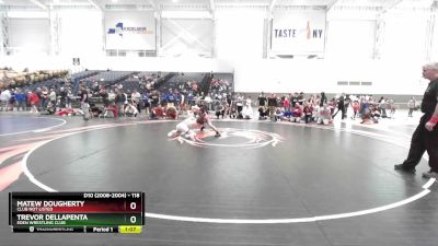 118 lbs Cons. Round 4 - Trevor DellaPenta, Eden Wrestling Club vs Matew Dougherty, Club Not Listed