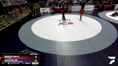 87 lbs Cons. Round 1 - Quentin Walls, California vs Kingston Lee, Team Arcata Wrestling Club