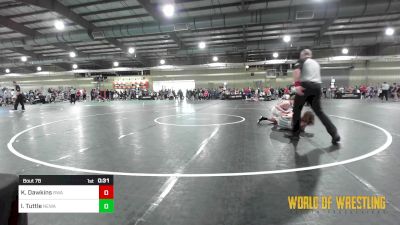 101 lbs Consi Of 16 #1 - Keegan Dawkins, Roundtree Wrestling Academy vs Isaiah Tuttle, Nebraska Wrestling Academy