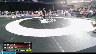 117 lbs Cons. Round 1 - Malachi Phillips, Mat Rats Rebooted vs Kolten Gould, Twin City Wrestling Club