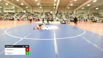 132 lbs Round Of 64 - Caden Bruseo, NH vs Jeb Voyles, SC