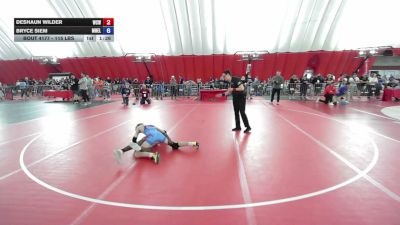 115 lbs Quarters - Deshaun Wilder, Will County Warriors vs Bryce Siem, Mn Elite