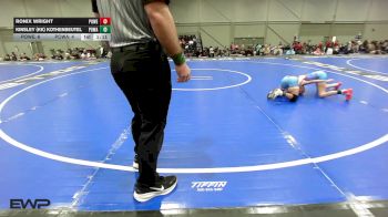 64 lbs Quarterfinal - Ronix Wright, Powerhouse Elite 12U vs Kinsley (KK) Kothenbeutel, POWA 12U