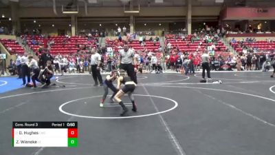 64 lbs Cons. Round 3 - Dayton Hughes, Columbus Wrestling Club vs Zayne Wieneke, Lawrence Elite