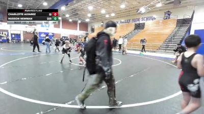 58-61 lbs Cons. Semi - Charlotte Alvarez, Rough House vs Hudson Newman, Ridgecrest Wrestling Club