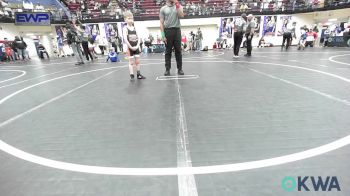 64 lbs Round Of 16 - Paisley Schroerlucke, Blaine County Grapplers vs Jett Goodin, Cowboy Wrestling Club